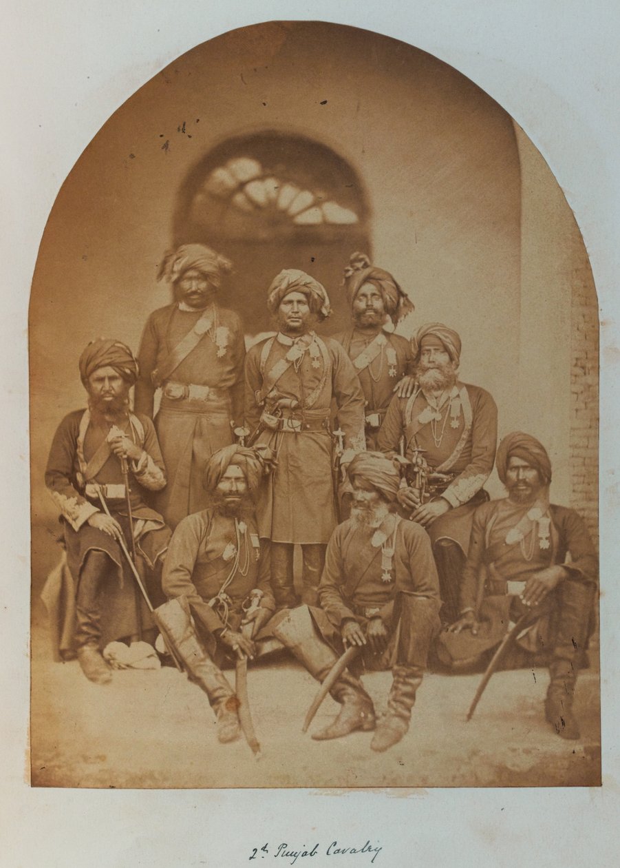 Intian armeijan upseerit ja aliupseerit, kaikki Intian ansiomerkkien haltijat tekijältä Unknown photographer