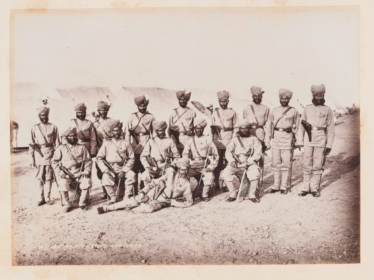 Intian upseerit 28. Bombay Native Jalkaväen, 1884 noin tekijältä Unknown