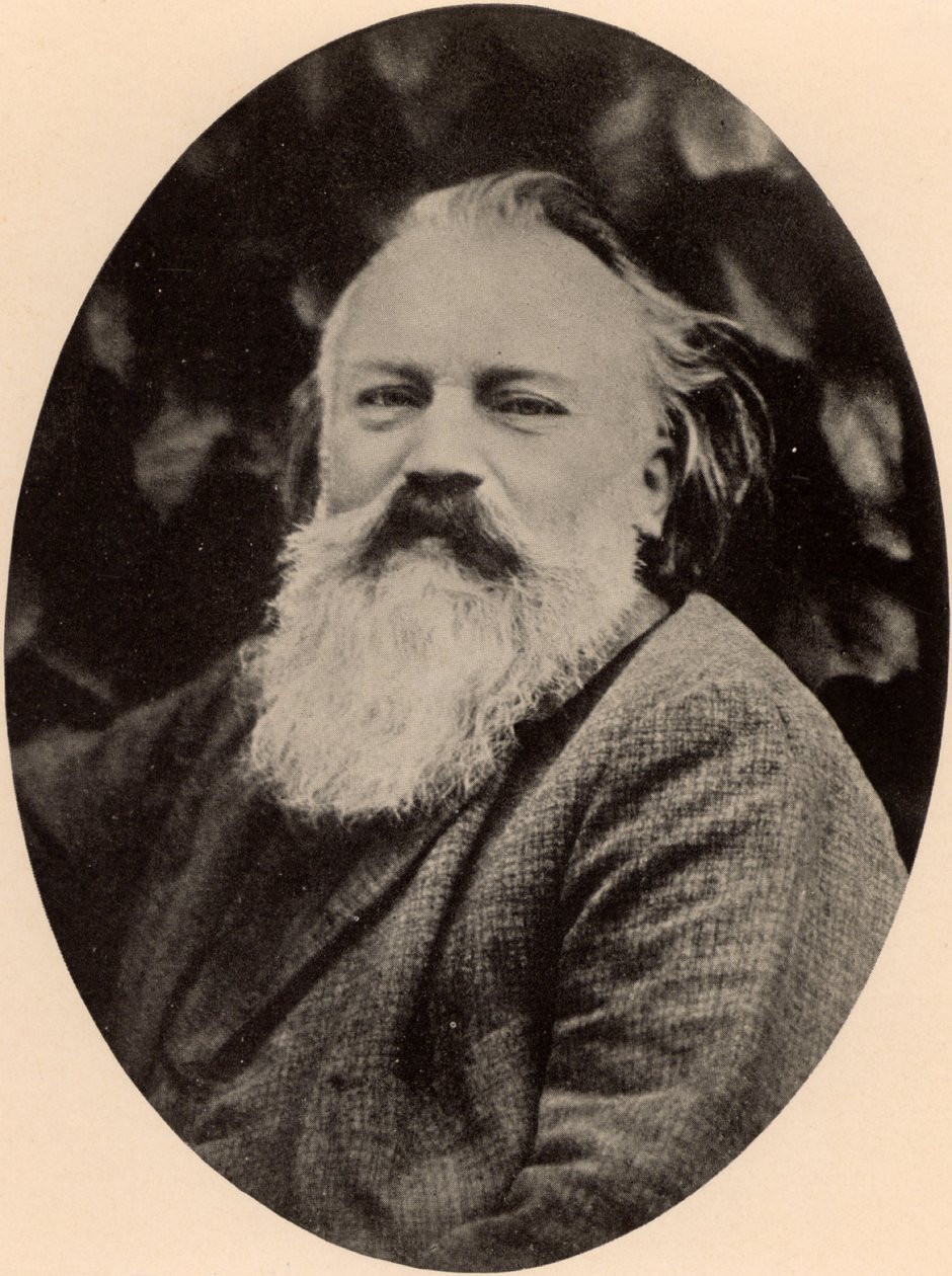 Johannes Brahms (1833-1897) saksalainen säveltäjä tekijältä Unknown photographer