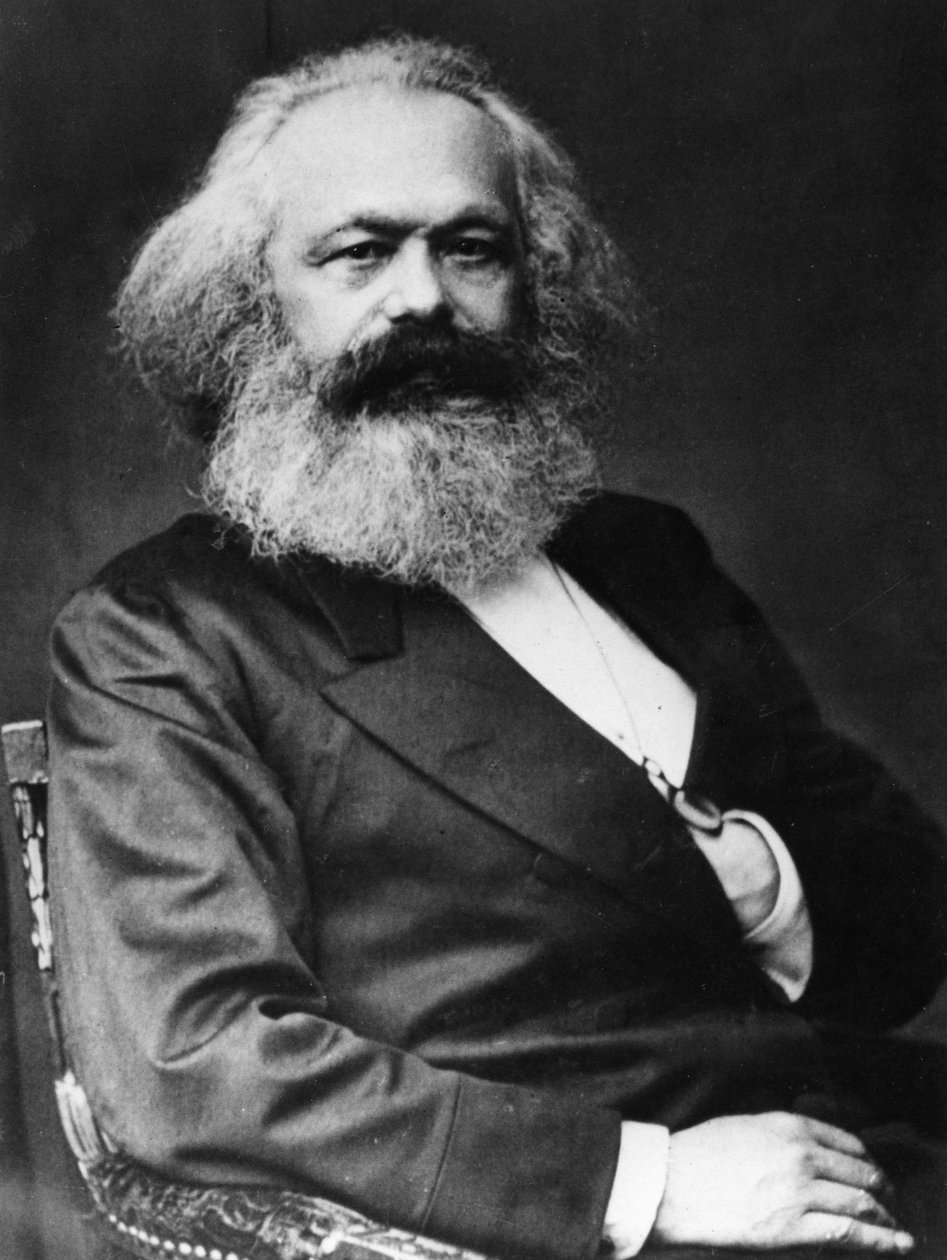 Karl Marx (1818-1893), saksalainen sosialisti teoreetikko ja vallankumouksellinen tekijältä Unknown photographer