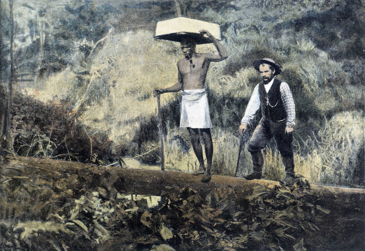 Kentzer: kullan etsijä ja sen kantaja - valokuvaus, 1800-luvun loppu tekijältä Unknown photographer