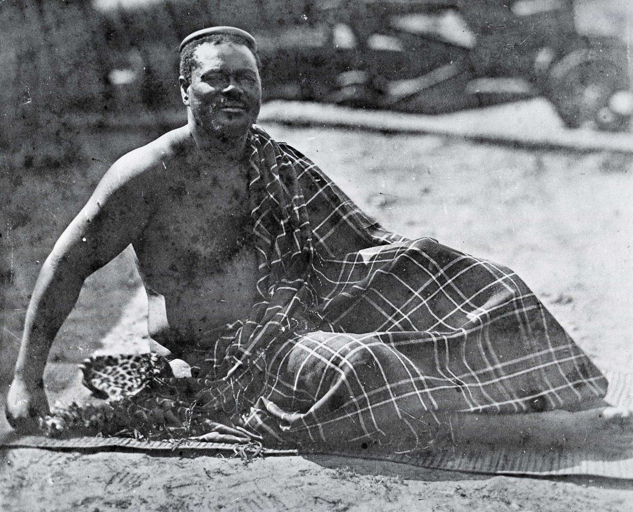 Kuningas Cetshwayo maanpaossa Kapkaupungissa tekijältä Unknown photographer