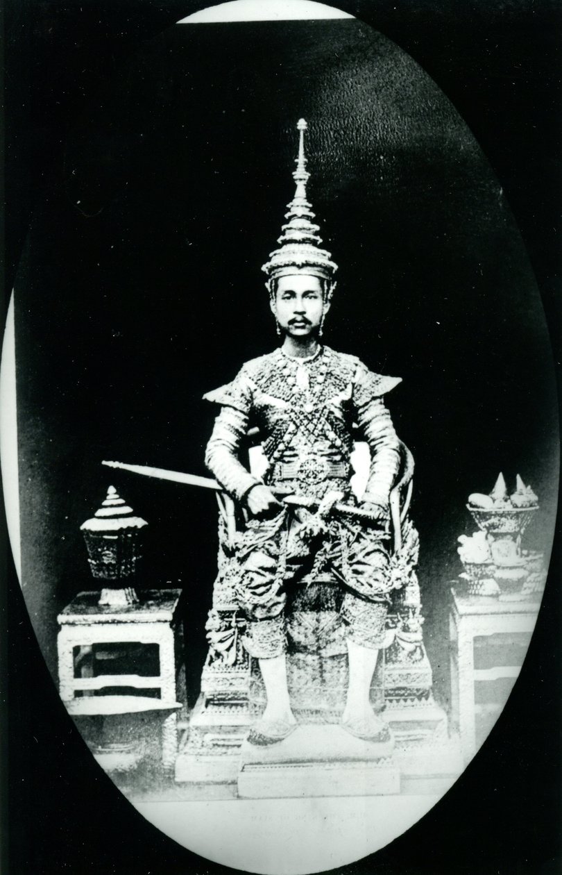 Kuningas Chulalongkorn, n. 1880 (m/v kuva) tekijältä Unknown photographer