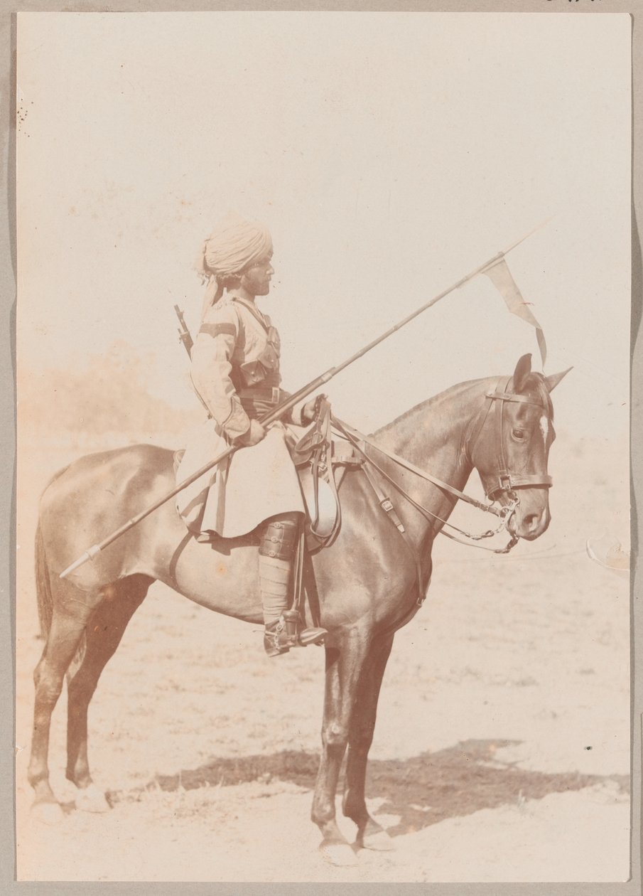 Lance Daffadar Sultan Khan, Intian ratsuväki, poraustilaus, Delhi tekijältä Unknown photographer