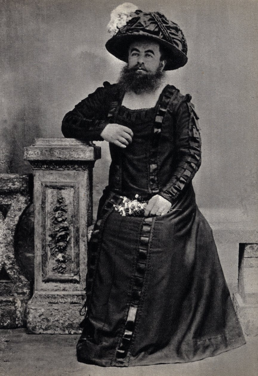 Les Monsters, la femme a parta. Valokuvaus, 1800-luvun loppu, Pariisi. Coll. Selva. tekijältä Unknown photographer