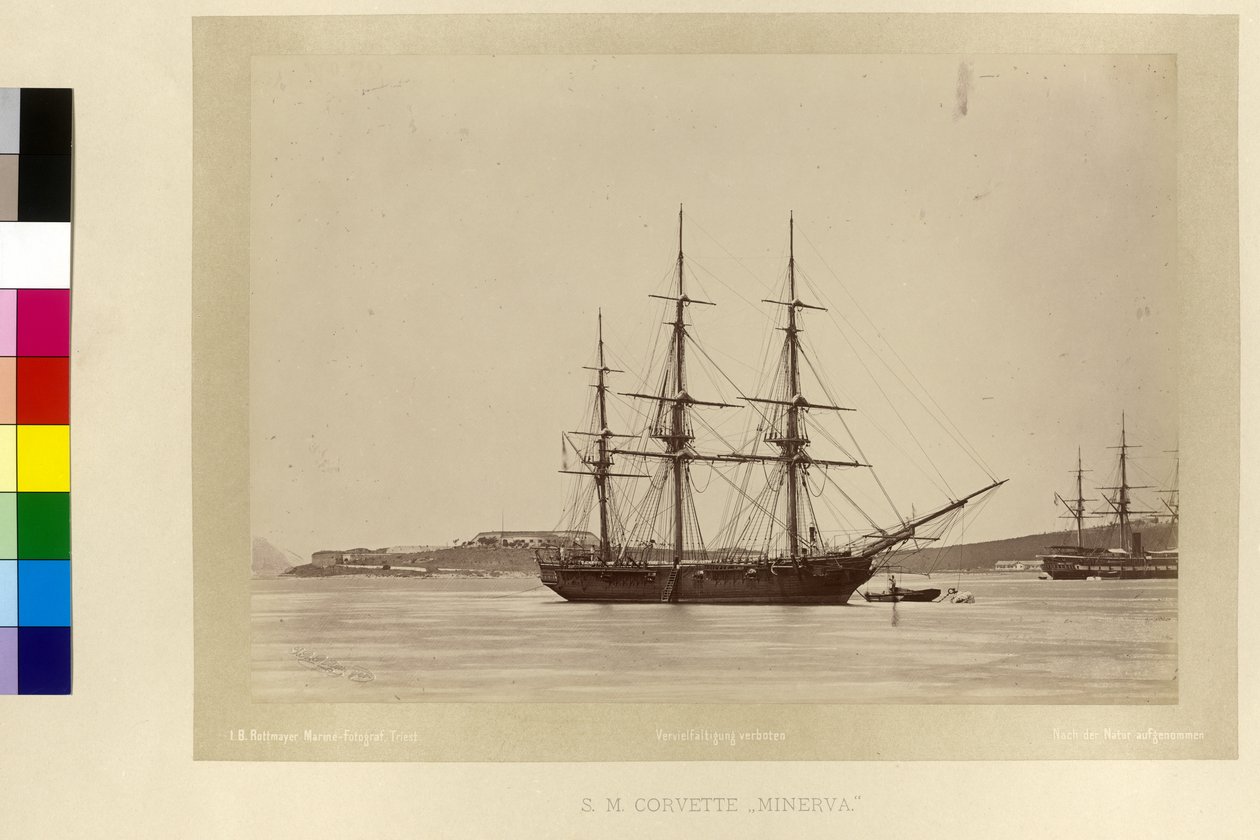 Hänen majesteettinsa Corvette "Minerva"... tekijältä Unknown photographer