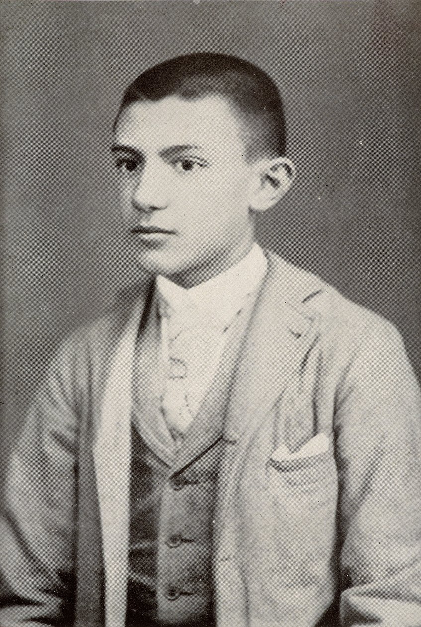 Pablo Picasso vuonna 1896 (15-vuotias) - Sabartesin "" Picasso, ikonografiset asiakirjat"" tekijältä Unknown photographer