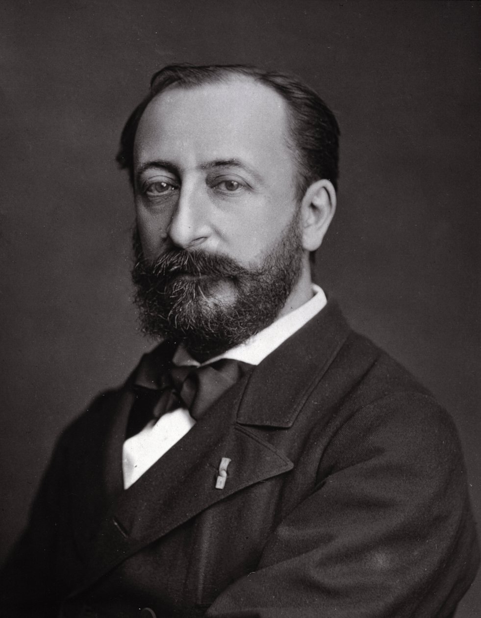 Camille Saint Saensin (Saint-Saens) (1835 - 1921), ranskalaisen säveltäjän muotokuva. tekijältä Unknown photographer