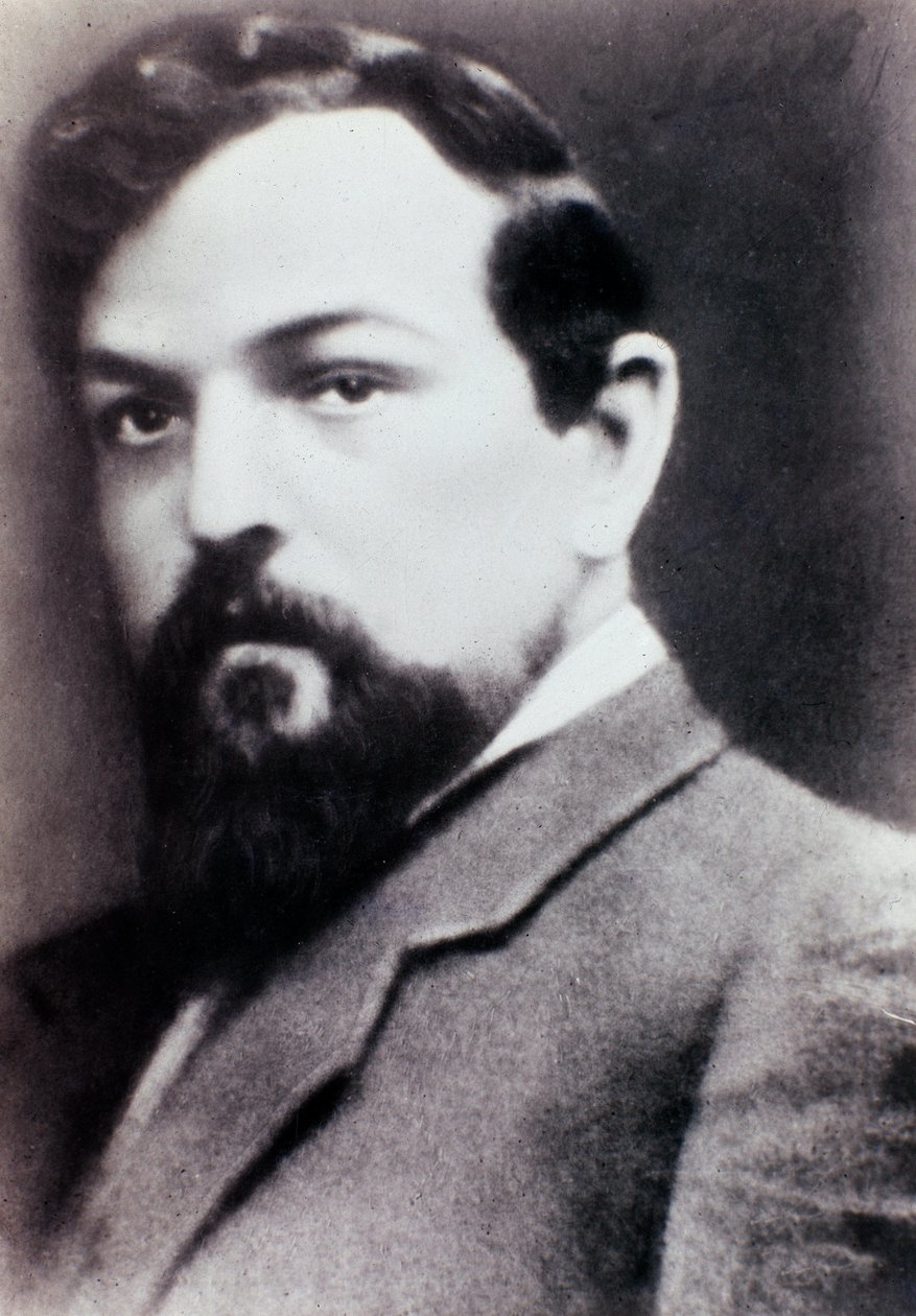 Claude Debussyn muotokuva (m/w kuva) tekijältä Unknown photographer