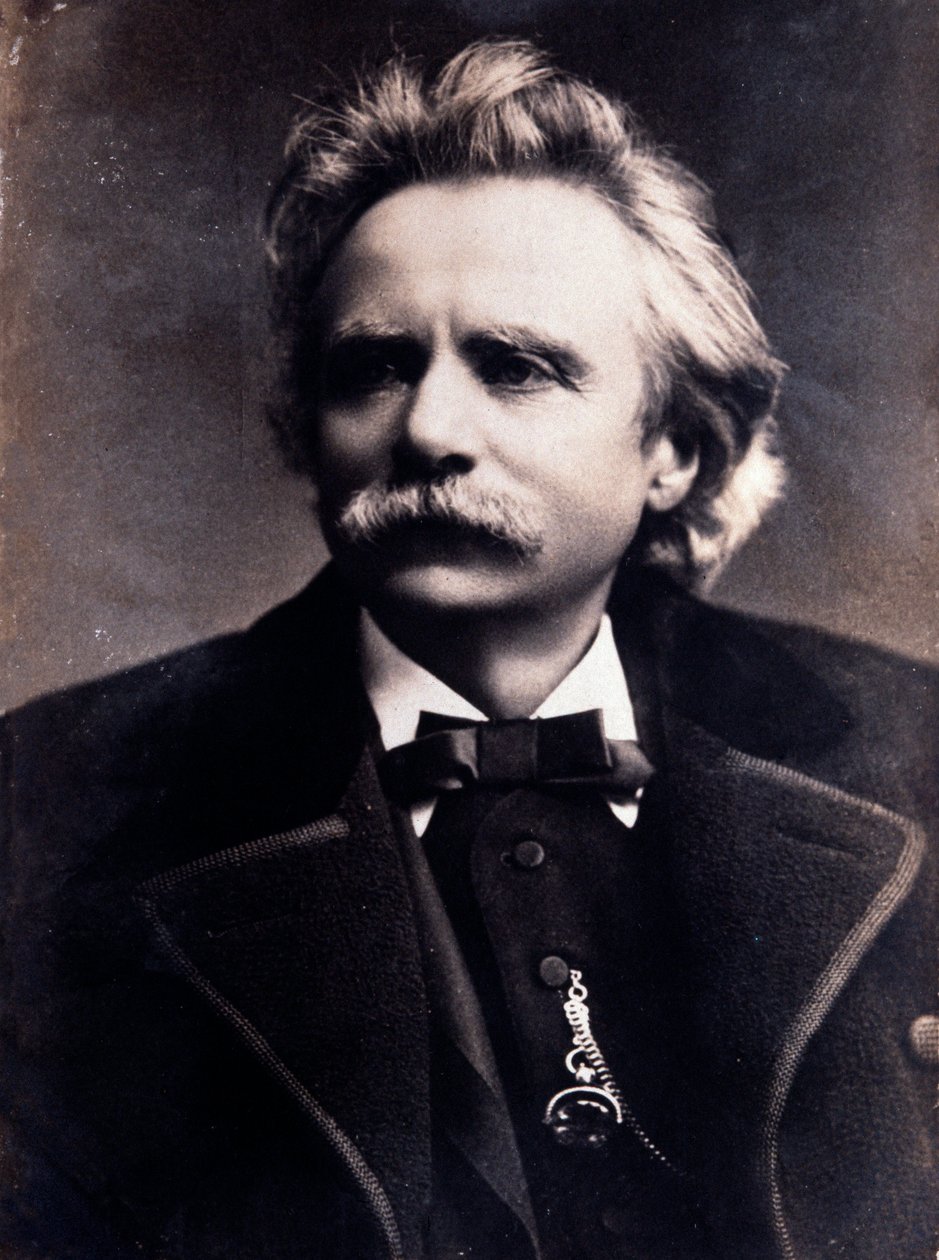 Edvard Griegin (1843-1907) muotokuva norjalainen säveltäjä Valokuva. 1800-luvulla. Milano, Biblioteca del Conservatorio tekijältä Unknown photographer