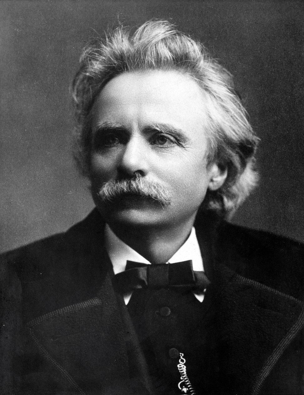 Muotokuva Edvard Griegistä (1843 - 1907), norjalainen säveltäjä. tekijältä Unknown photographer
