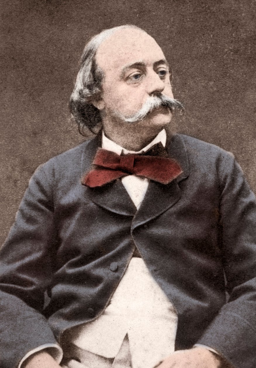 Englannin kirjailijan Gustave Flaubertin (1821-1880) muotokuva tekijältä Unknown photographer