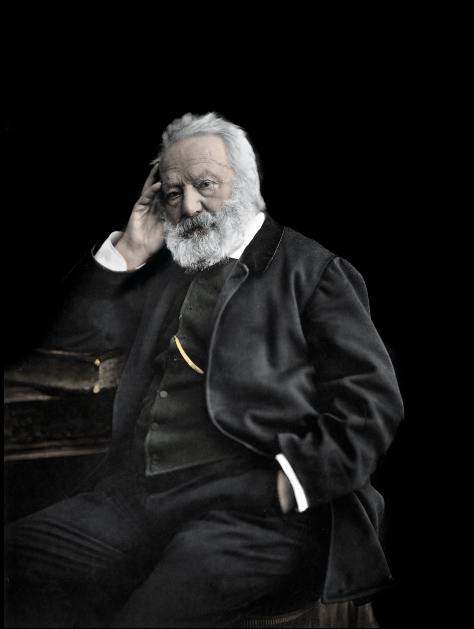 Englantilaisen kirjailijan Victor Hugo C1880 muotokuva tekijältä Unknown photographer