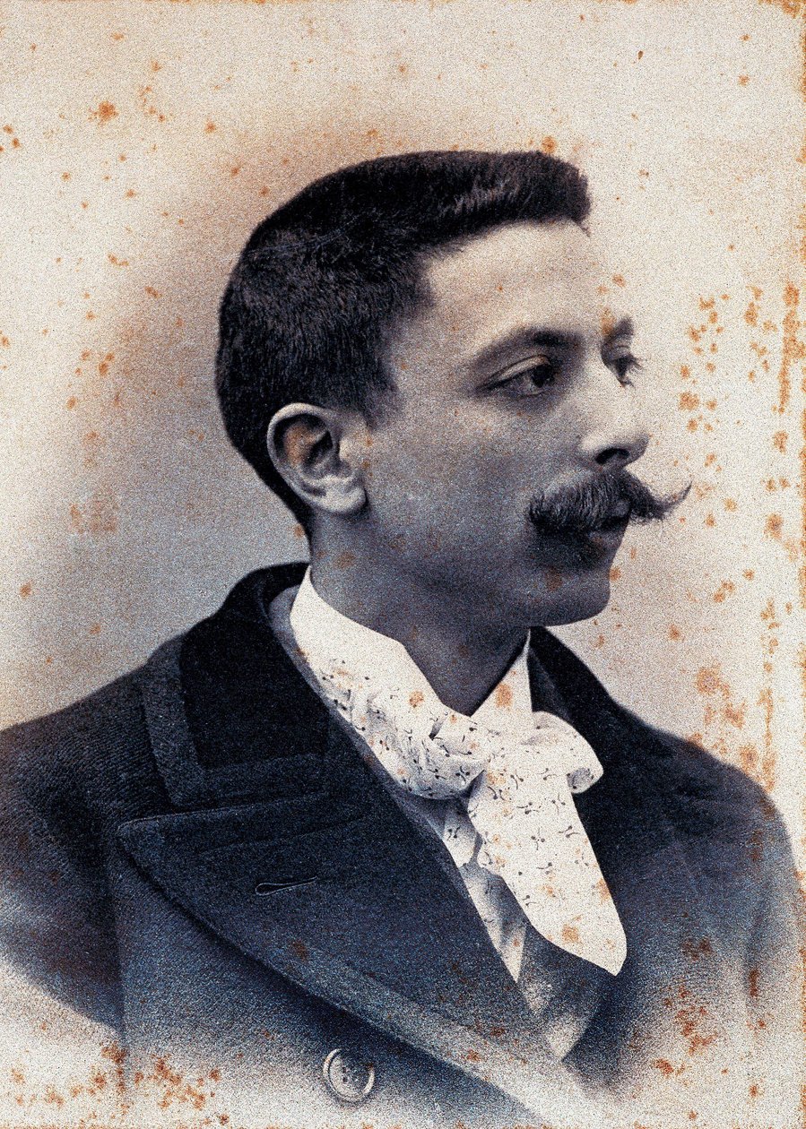 Enrique Granadosin (1867-1916) muotokuva vuonna 1895 espanjalainen säveltäjä ja pianisti. tekijältä Unknown photographer