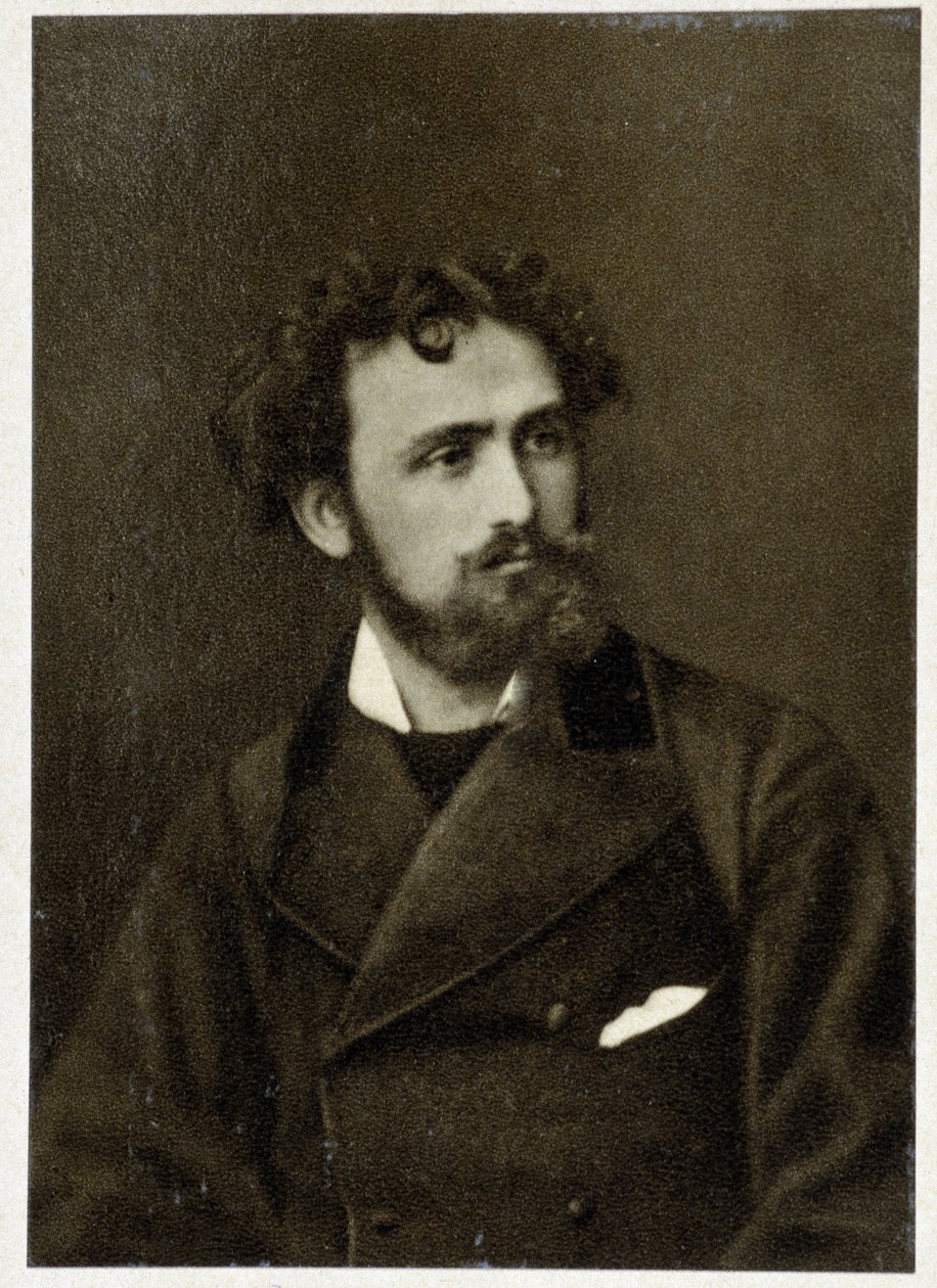 Eugène Delacroixin (1798 - 1863) muotokuva vuonna 1854. tekijältä Unknown photographer