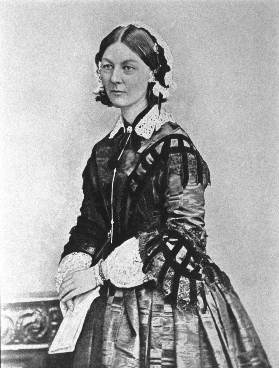 Muotokuva Florence Nightingalesta (1820 - 1910). 1800-luvun valokuva. tekijältä Unknown photographer