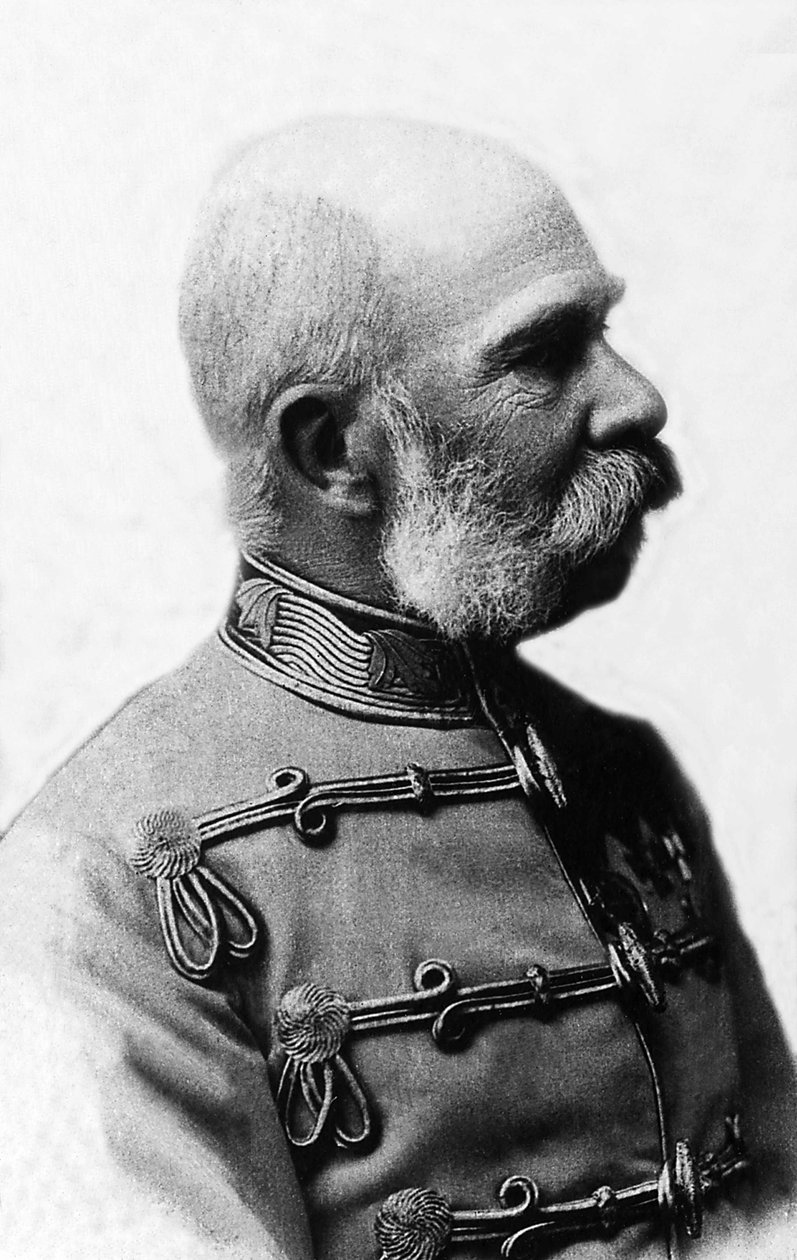 François-Joseph (Francois Joseph) I Itävallan muotokuva (1830-1916), Itävallan keisari 1848-1916, Böömin kuningas ja Unkarin kuningas 1867-1916. tekijältä Unknown photographer