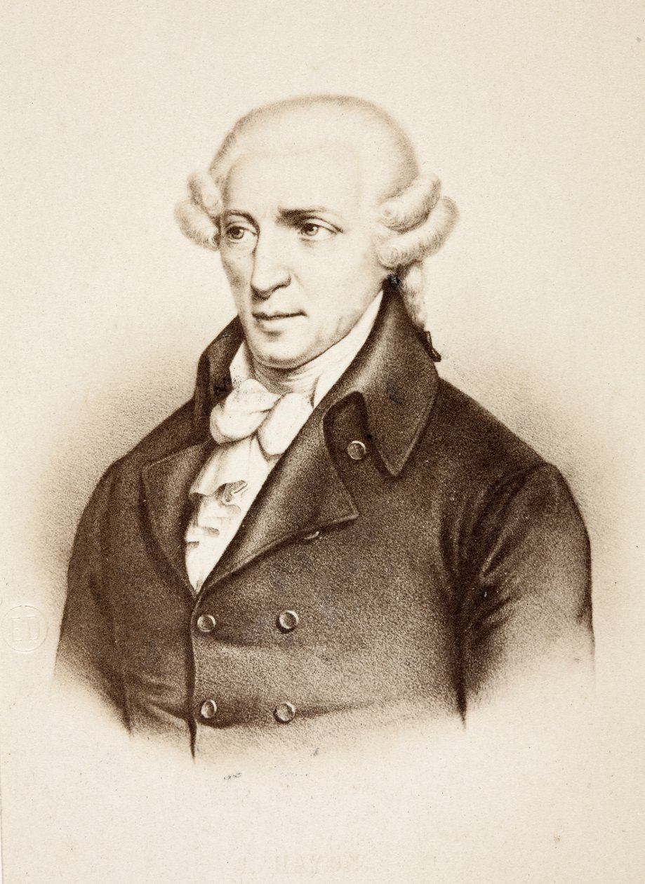 Franz Joseph Haydnin muotokuva tekijältä Unknown photographer