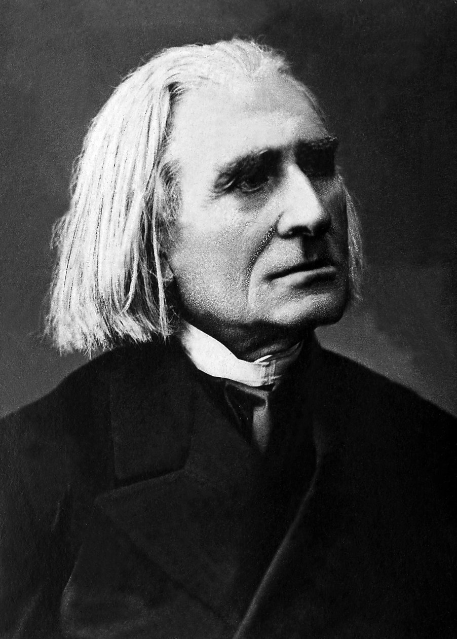 Franz Lisztin (1811-1886), unkarilaisen säveltäjän, pianistin ja kapellimestari muotokuva. tekijältä Unknown photographer