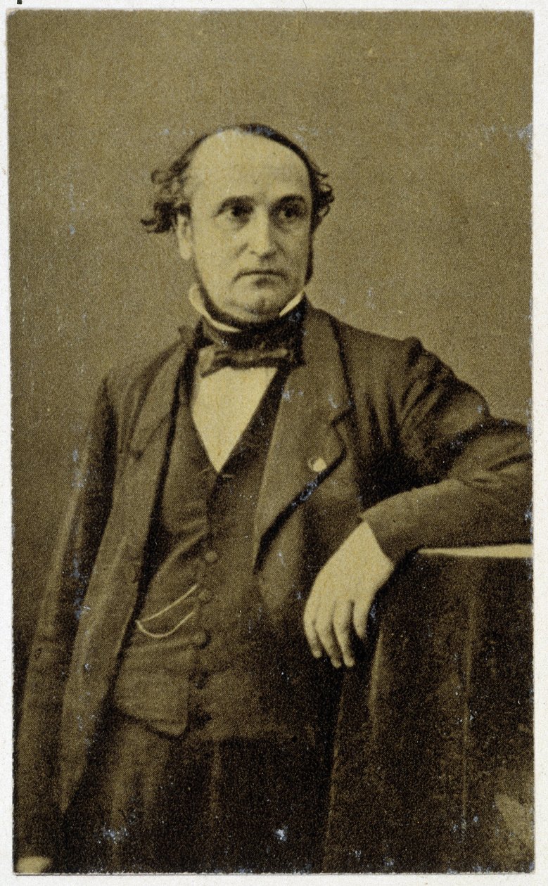 Frédéric Sauvagen muotokuva vuonna 1854, ranskalainen keksijä (1786 - 1857): höyrylaivan potkurin suunnittelija. tekijältä Unknown photographer