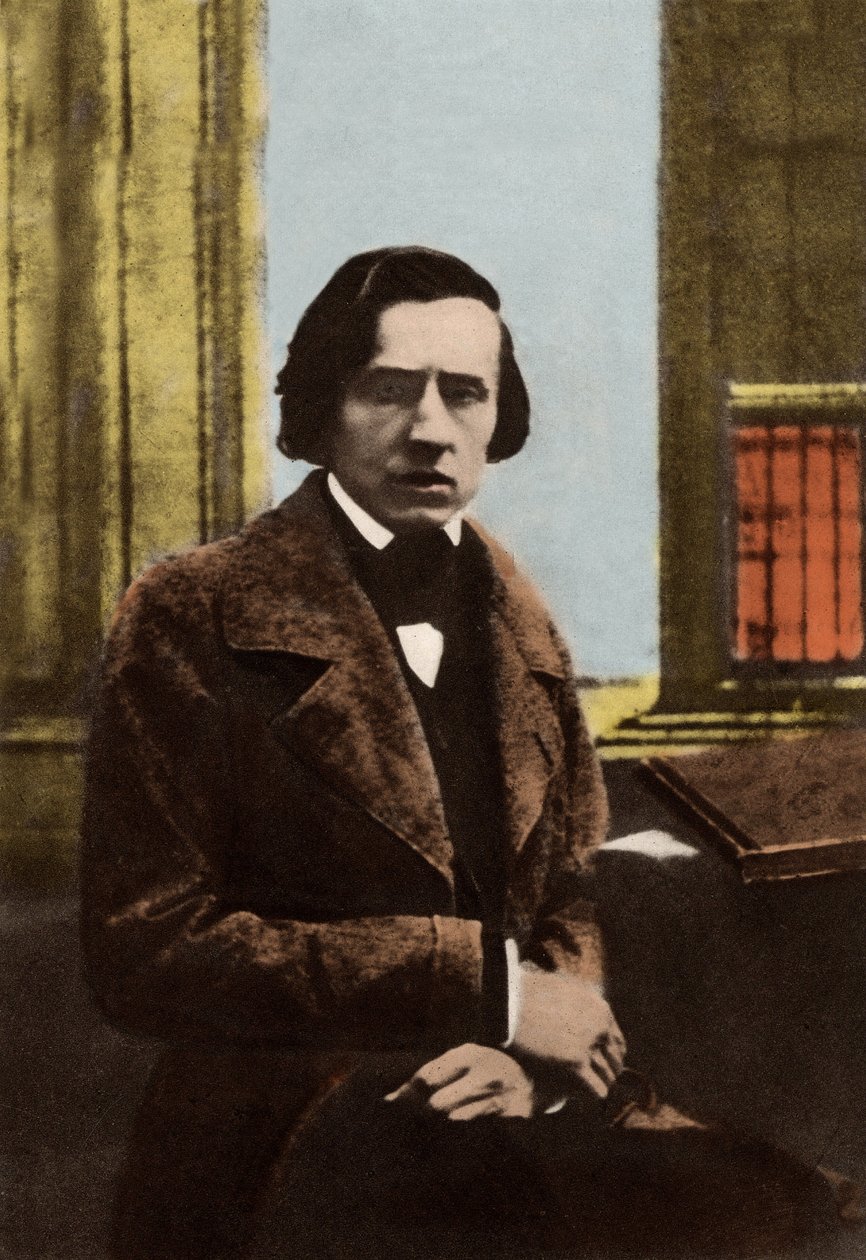 Frederic Chopinin (1810-1849) muotokuva tekijältä Unknown photographer