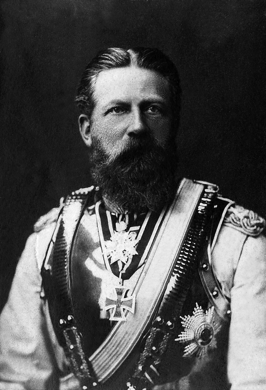 Frederic III:n (1831-1888), Preussin kuninkaan ja Saksan keisarin vuonna 1888 muotokuva 99 päivän ajan. tekijältä Unknown photographer