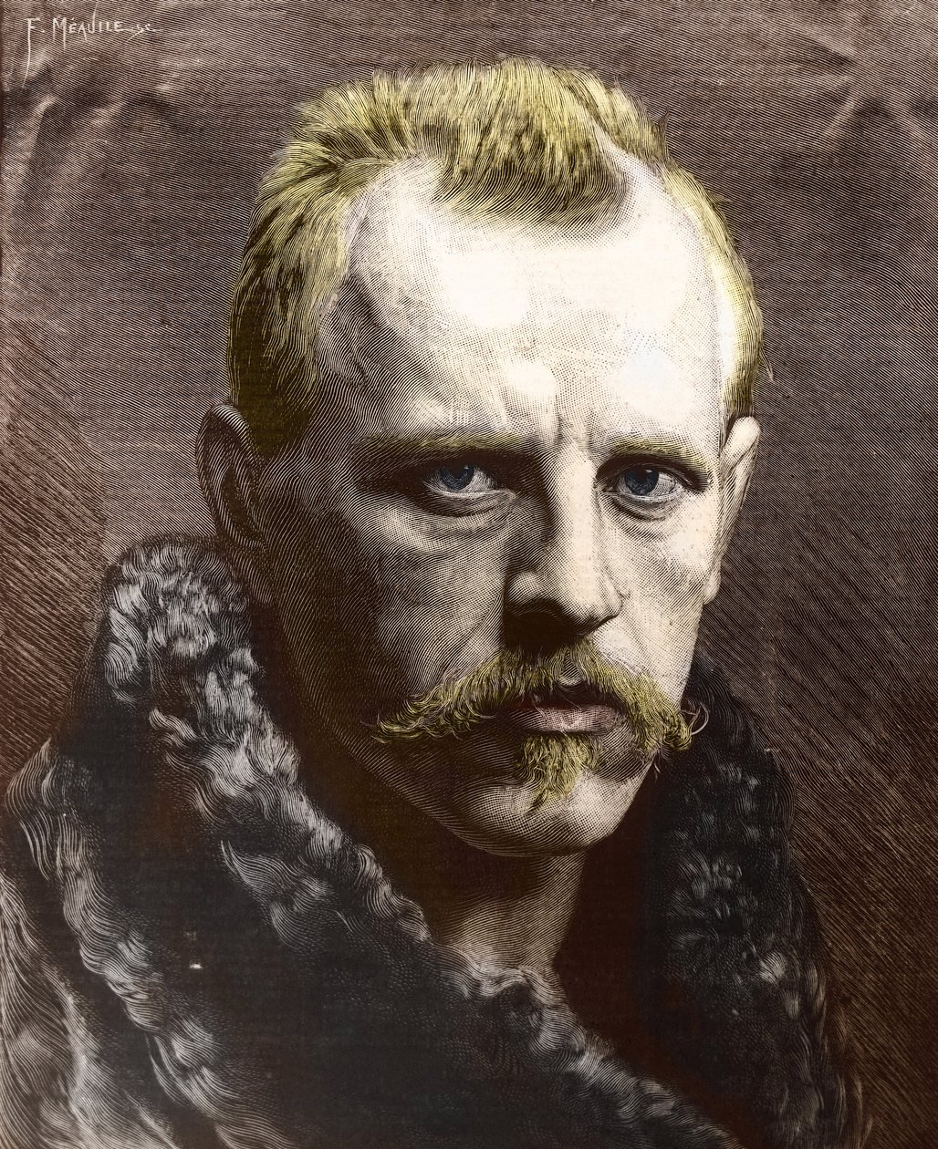 Fridtjof Nansenin (1861-1930) muotokuva (kaiverrus). tekijältä Unknown photographer