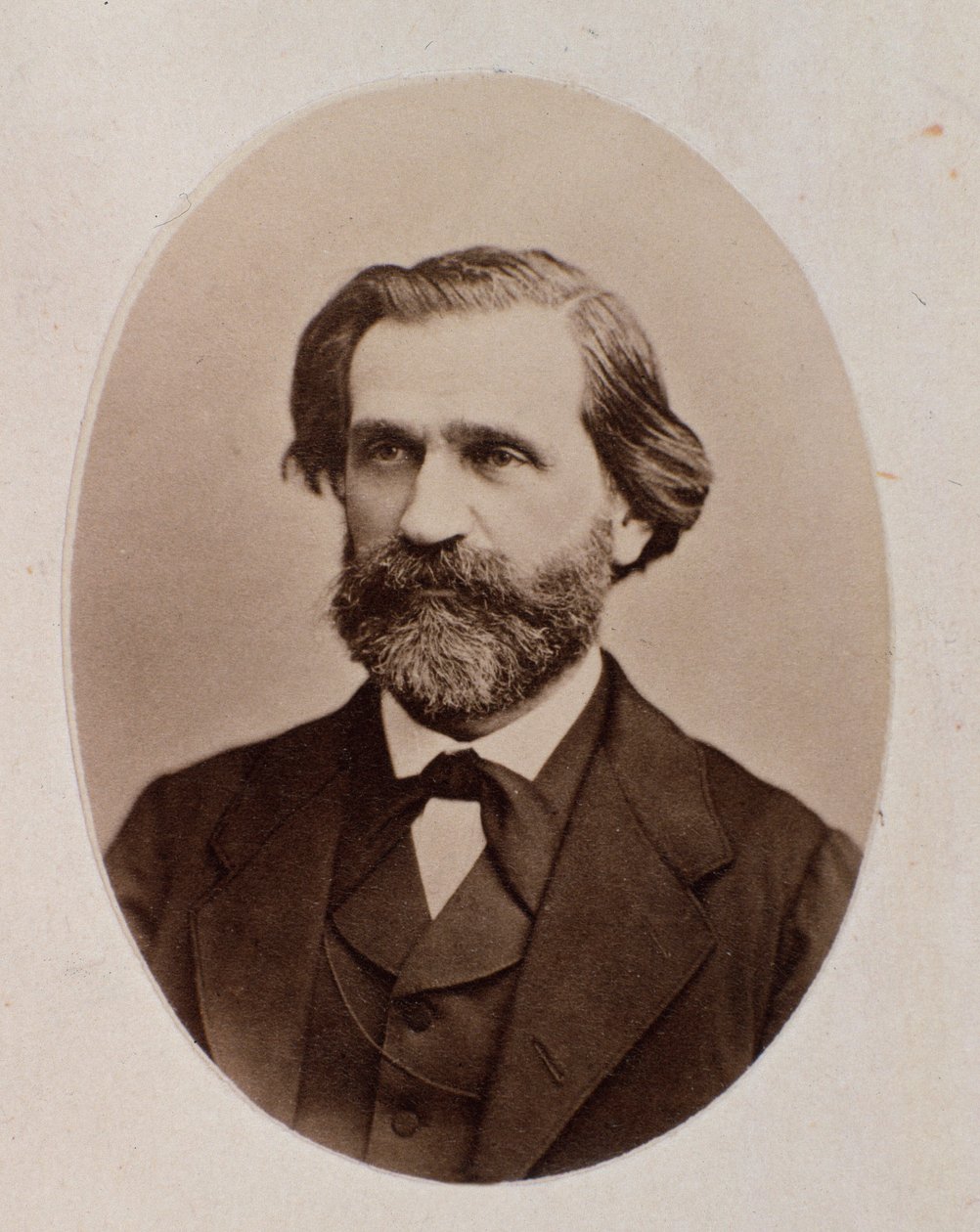 Giuseppe Verdin muotokuva (m/w kuva) tekijältä Unknown photographer