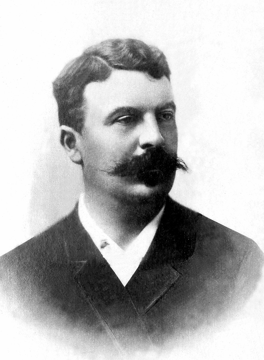 Guy de Maupassantin (1850-1893), ranskalaisen kirjailijan muotokuva. tekijältä Unknown photographer