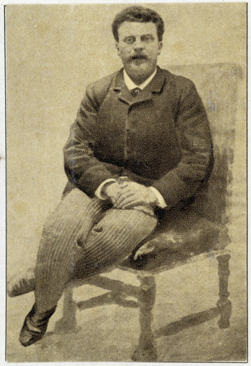 Guy de Maupassantin (1850 - 1893) muotokuva vuonna 1890. tekijältä Unknown photographer
