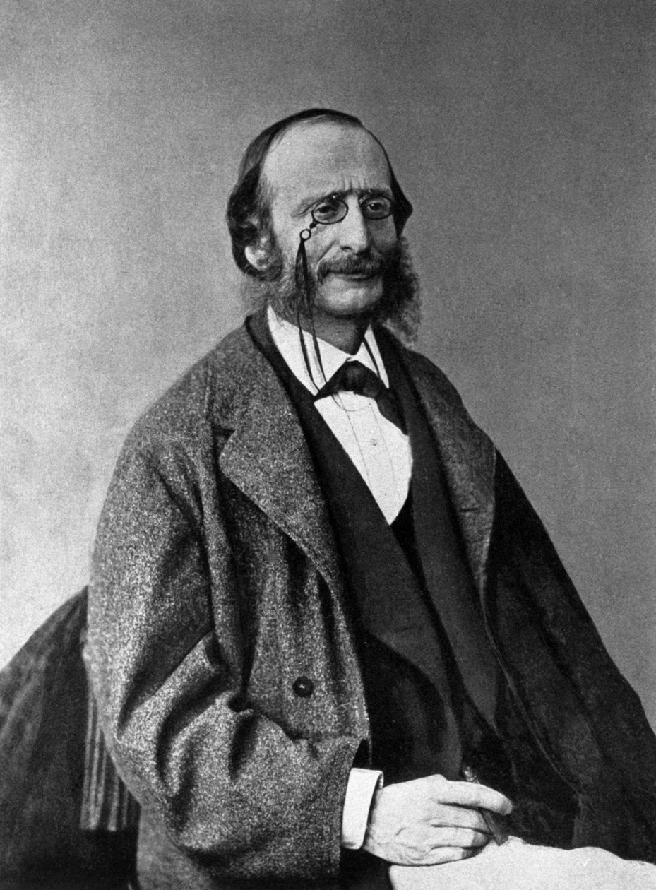 Jacques Offenbachin (1819-1880) muotokuva, saksalainen säveltäjä, ranskan kansalaisuus. tekijältä Unknown photographer