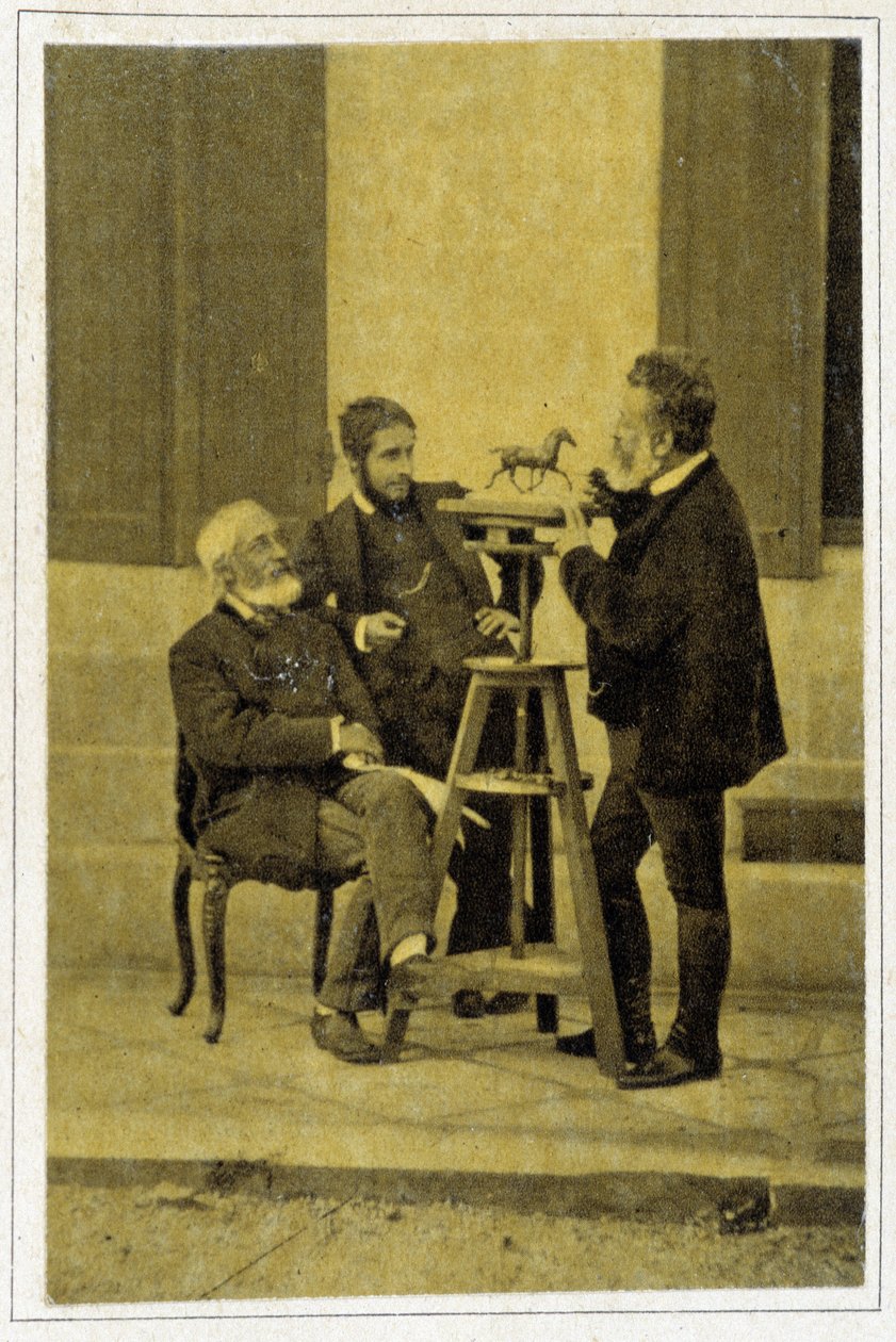 Jean Louis Meissonnierin muotokuva vuonna 1880, ranskalainen taidemaalari ja sarjakuvapiirtäjä (1815 - 1891) tekijältä Unknown photographer