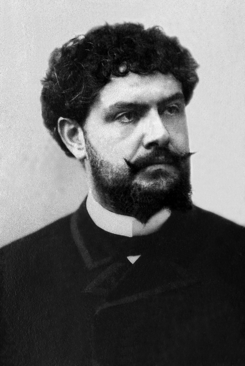 Jean Richepinin (1849-1926), ranskalaisen runoilijan, kirjailijan ja kirjailijan muotokuva. tekijältä Unknown photographer