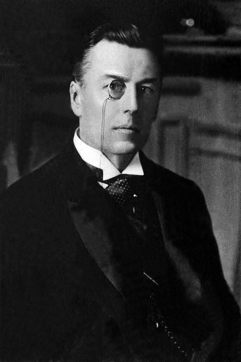 Lord Joseph Chamberlainin (1836-1914), brittiläisen poliitikon muotokuva. tekijältä Unknown photographer
