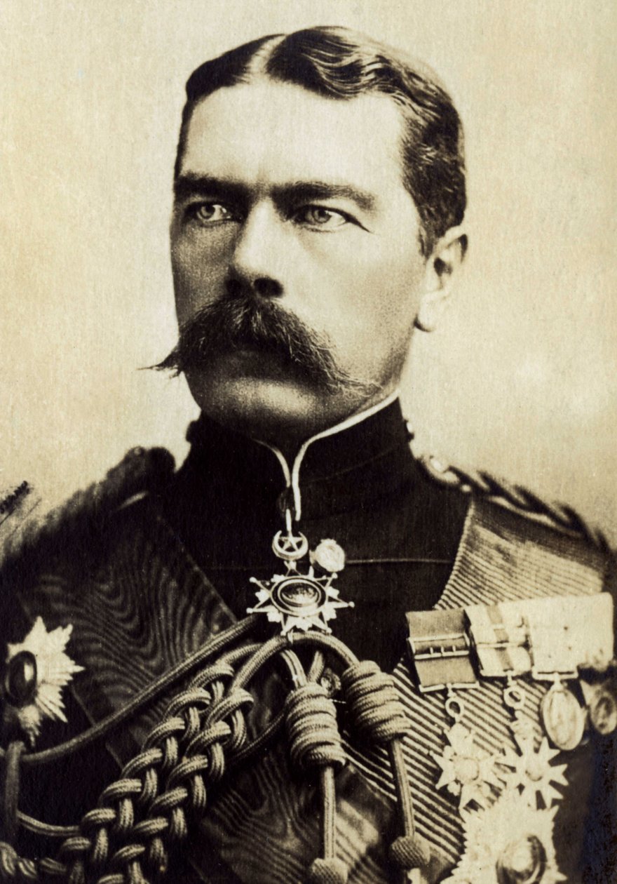 Lord Kitchener of Karthoum (1850-1916), Englannin armeijan muotokuva. tekijältä Unknown photographer
