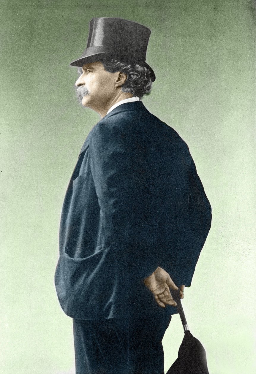 Mark Twainin muotokuva (1835-1910) tekijältä Unknown photographer
