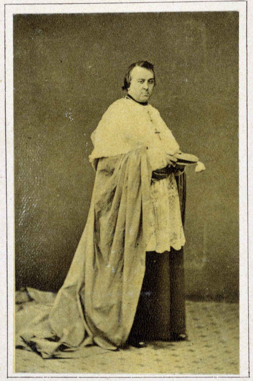 Monsignor Lavigerien (1825 - 1892) muotokuva vuonna 1869 tekijältä Unknown photographer