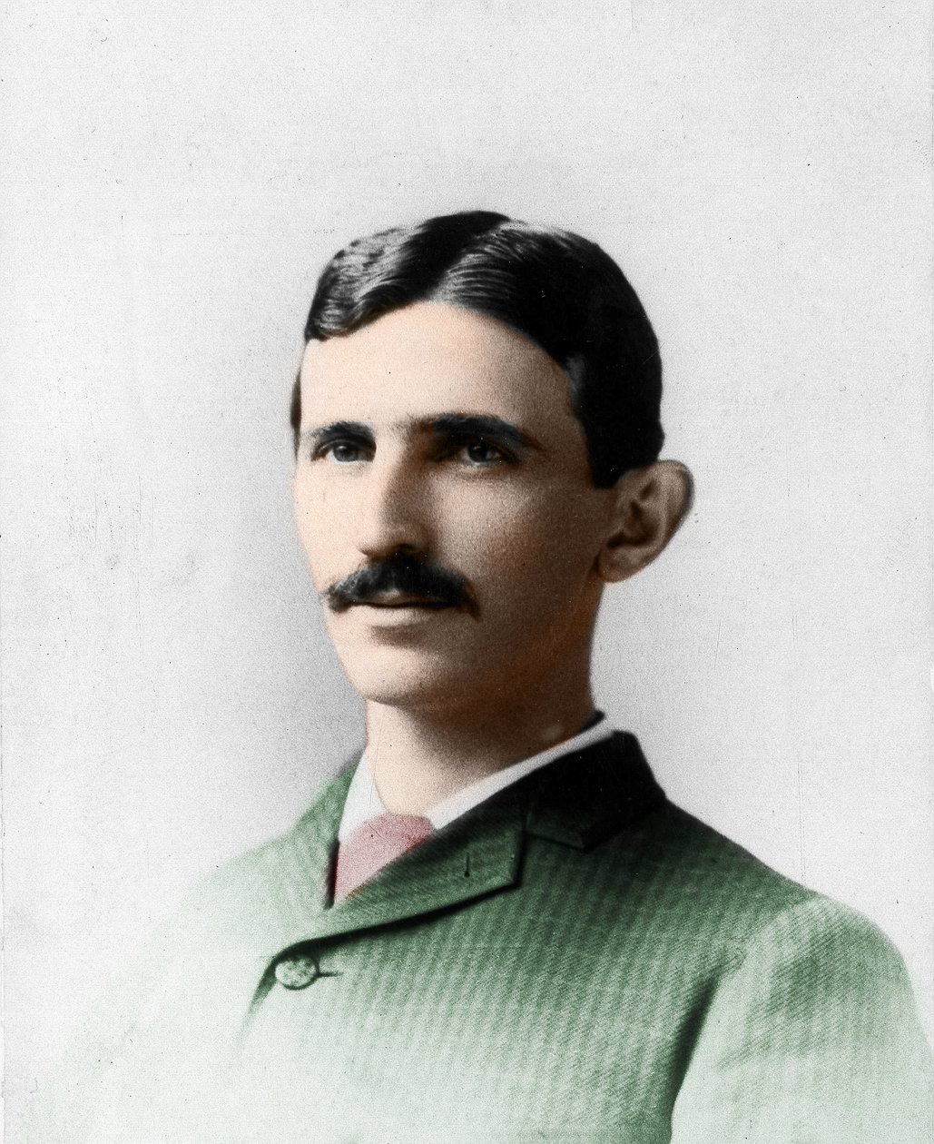 Nikola (Nikola) Teslan (1857-1943) muotokuva. Sähköinsinööri ja kroatialainen fyysikko kansalaistettu amerikkalaiseksi. tekijältä Unknown photographer