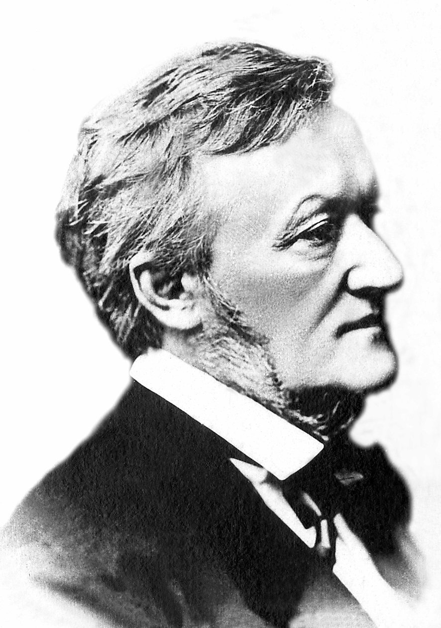 Richard Wagnerin (1813-1883), saksalaisen säveltäjän muotokuva. tekijältä Unknown photographer