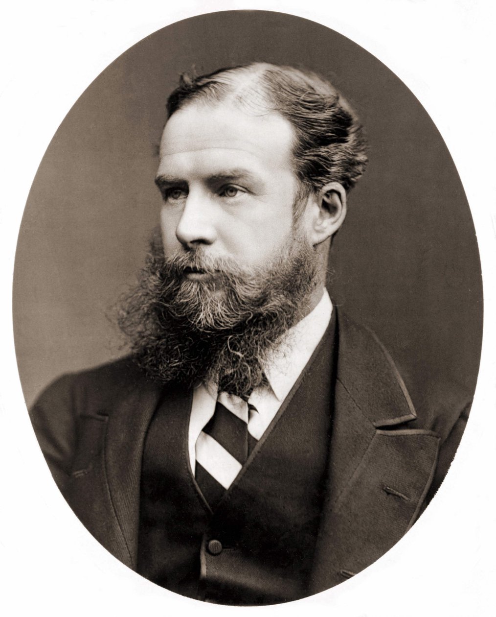 Muotokuva Sir John Lubbockista, Aveburyn paronista (1834-1913), brittiläisestä poliitikosta, luonnontieteilijästä ja esihistorioitsijasta. Valokuvaus. tekijältä Unknown photographer