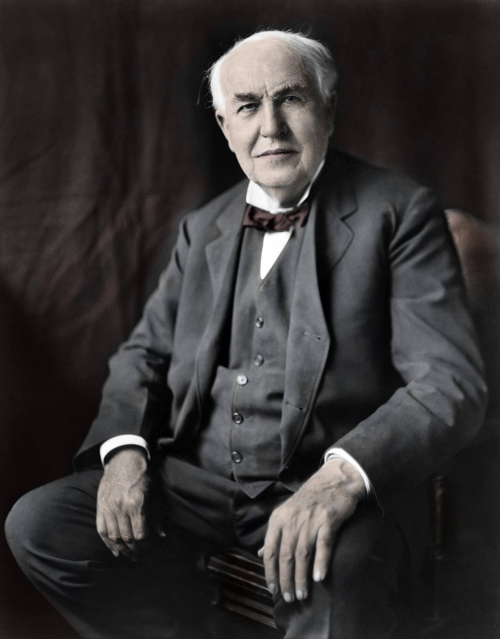 Thomas Edisonin (1847-1931), amerikkalaisen fyysikon muotokuva. tekijältä Unknown photographer