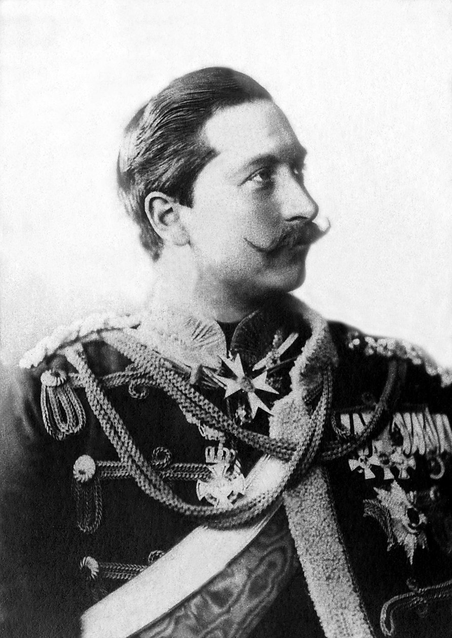 Muotokuva William II:sta (1859-1941), Saksan viimeinen keisari ja Preussin viimeinen kuningas vuosina 1888-1918. tekijältä Unknown photographer