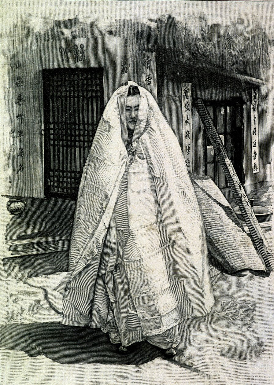 Muotokuva korealaisesta naisesta 1800-luvun lopulla. tekijältä Unknown photographer