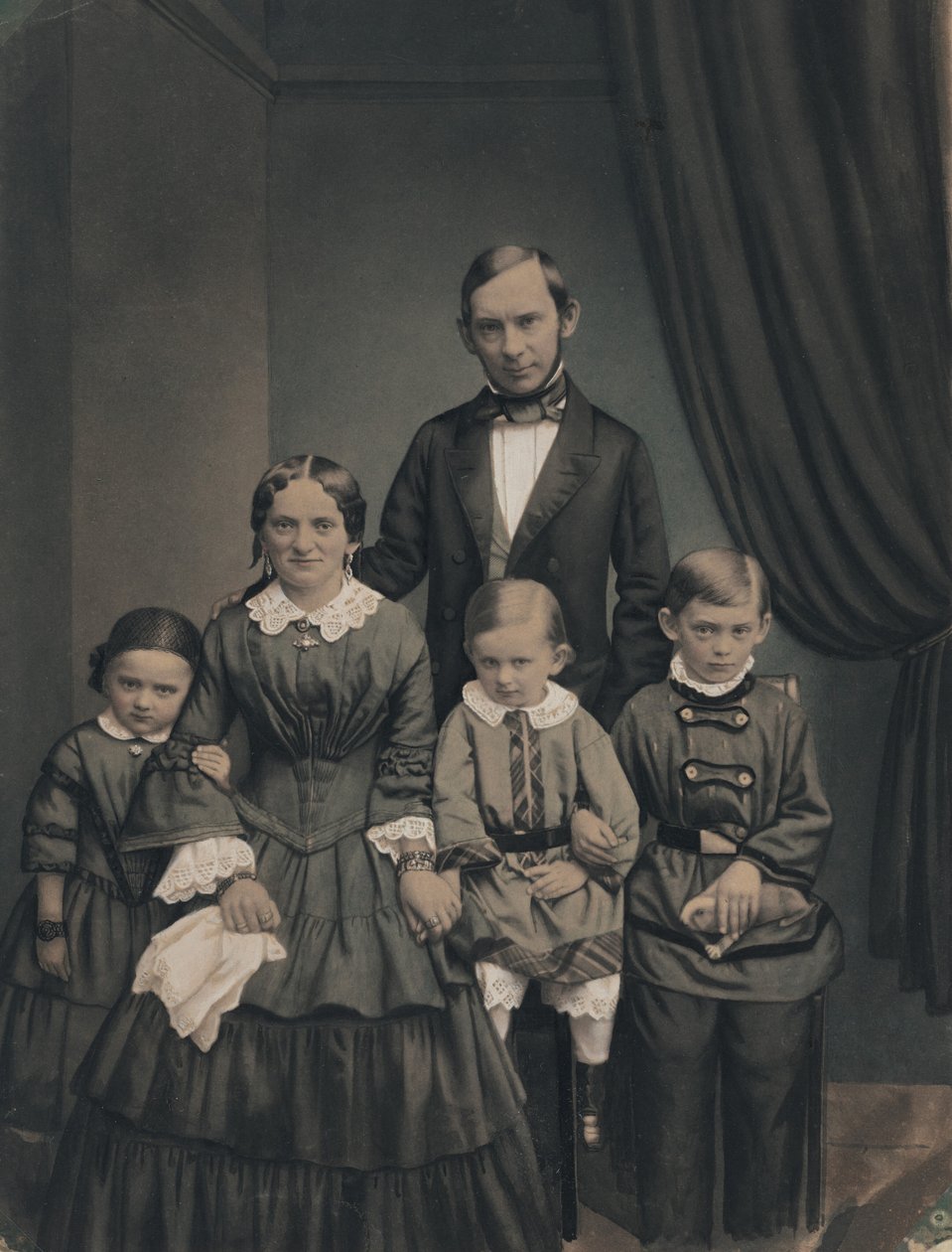 Perhemuotokuva,1850-luku (kuva) tekijältä Unknown photographer