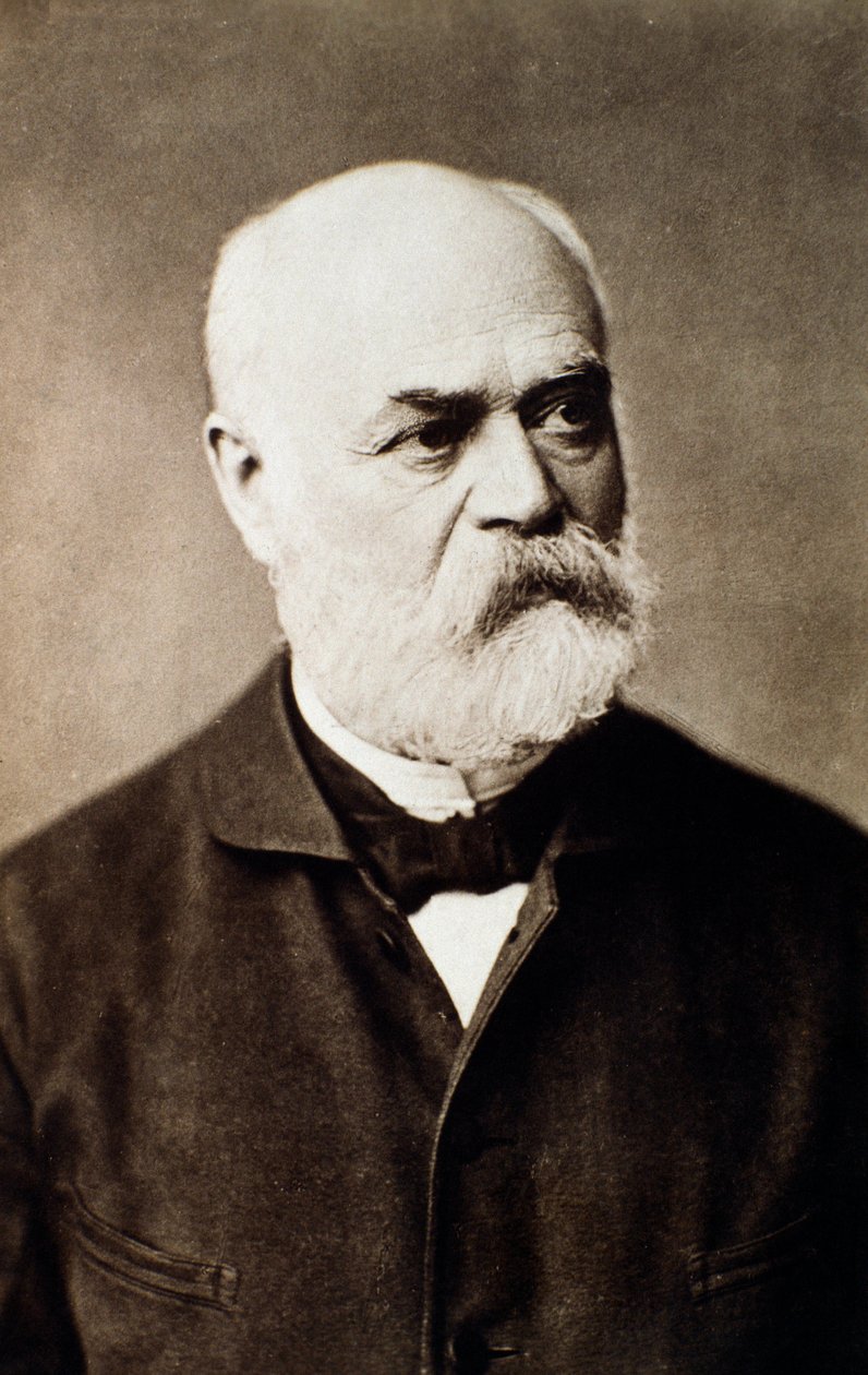 Muotokuva englantilaisesta säveltäjästä Adolph von Henseltistä (1814-1889) Valokuva. 1800-luvulla. Bologna, civico museo musico tekijältä Unknown photographer