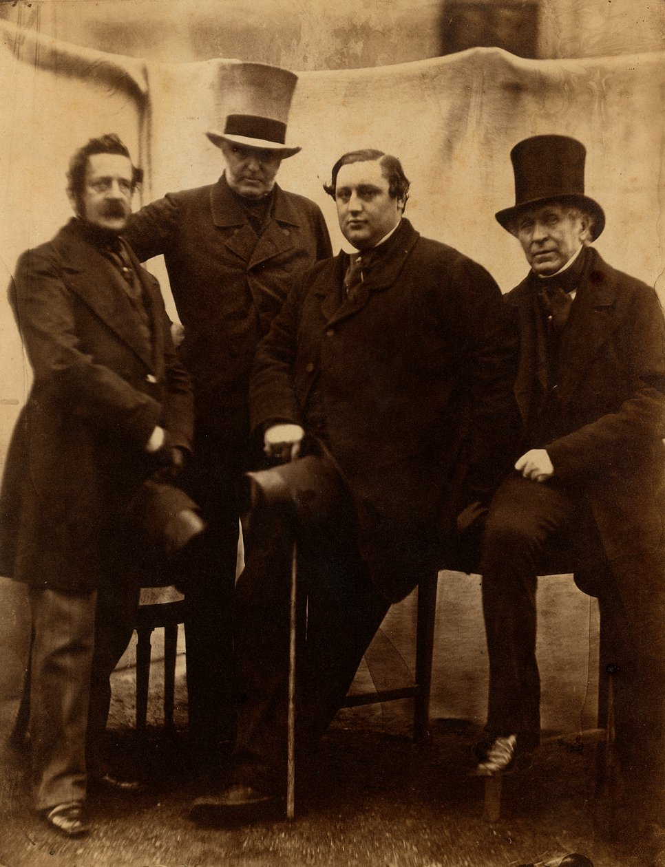 Muotokuva joistakin Pepolin perheen jäsenistä (italialaiset Carbonarit maanpaossa Lontoossa). tekijältä Unknown photographer