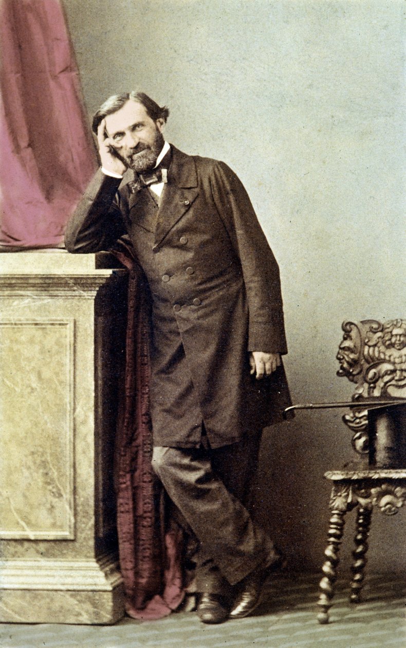 Muotokuva italialaisesta säveltäjästä Giuseppe Verdistä (1813 - 1901). tekijältä Unknown photographer