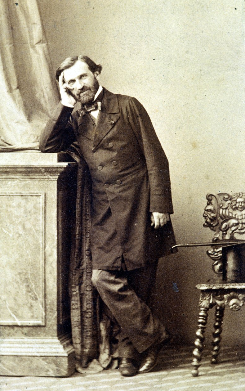 Muotokuva säveltäjä Giuseppe Verdistä (1813 - 1901). 1840-luku. Valokuvaus. tekijältä Unknown photographer