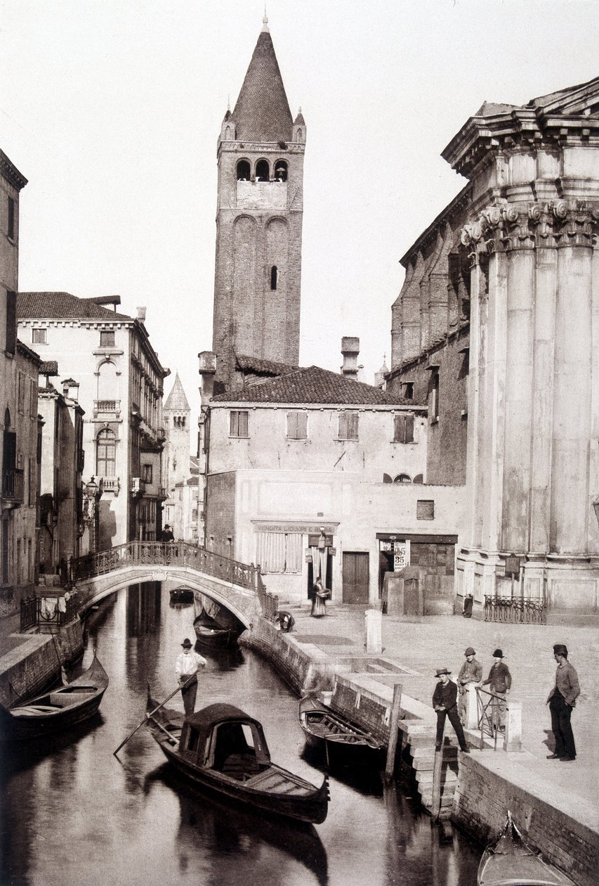 San Giovanni e Paolo -alue Venetsiassa - valokuvaus, 1800-luvun loppu tekijältä Unknown photographer