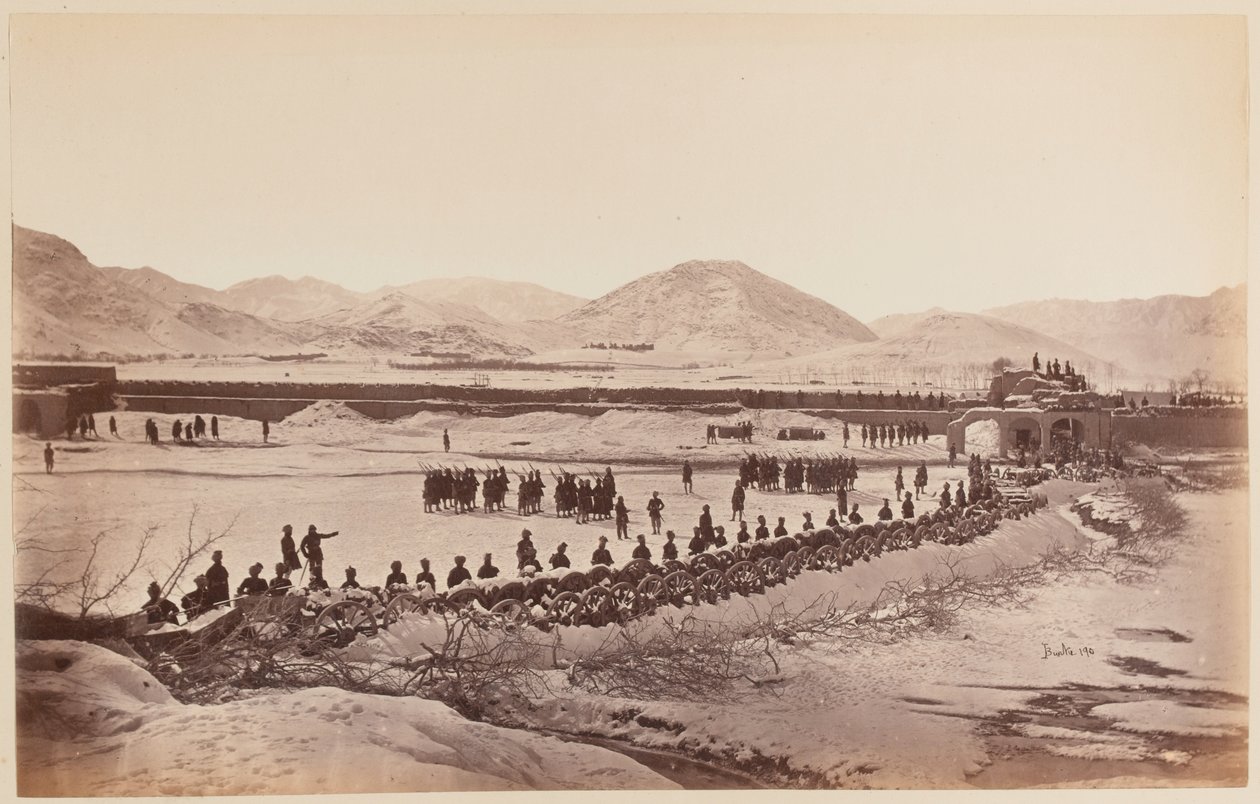 Tea Lager ja Abattis, Sherpur Cantonment, joulukuu 1879 (b/o valokuva) tekijältä Unknown photographer